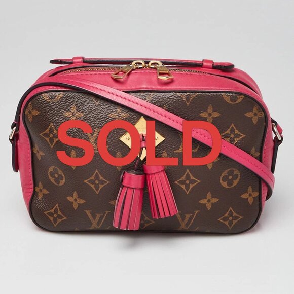 Louis Vuitton Freesia Monogram Canvas Saintonge Crossbody Bag 995-050925